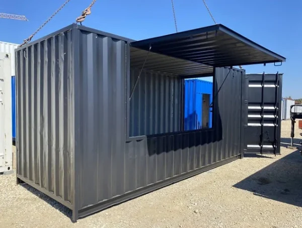 20 HC mit nach oben öffnendem Container für Restaurant