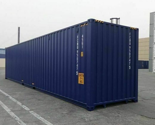 Seecontainer 40 Fuß 1. Reise Grün (RAL 6007)