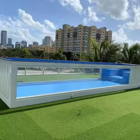 Poolcontainer Familie 8m Dachterrasse